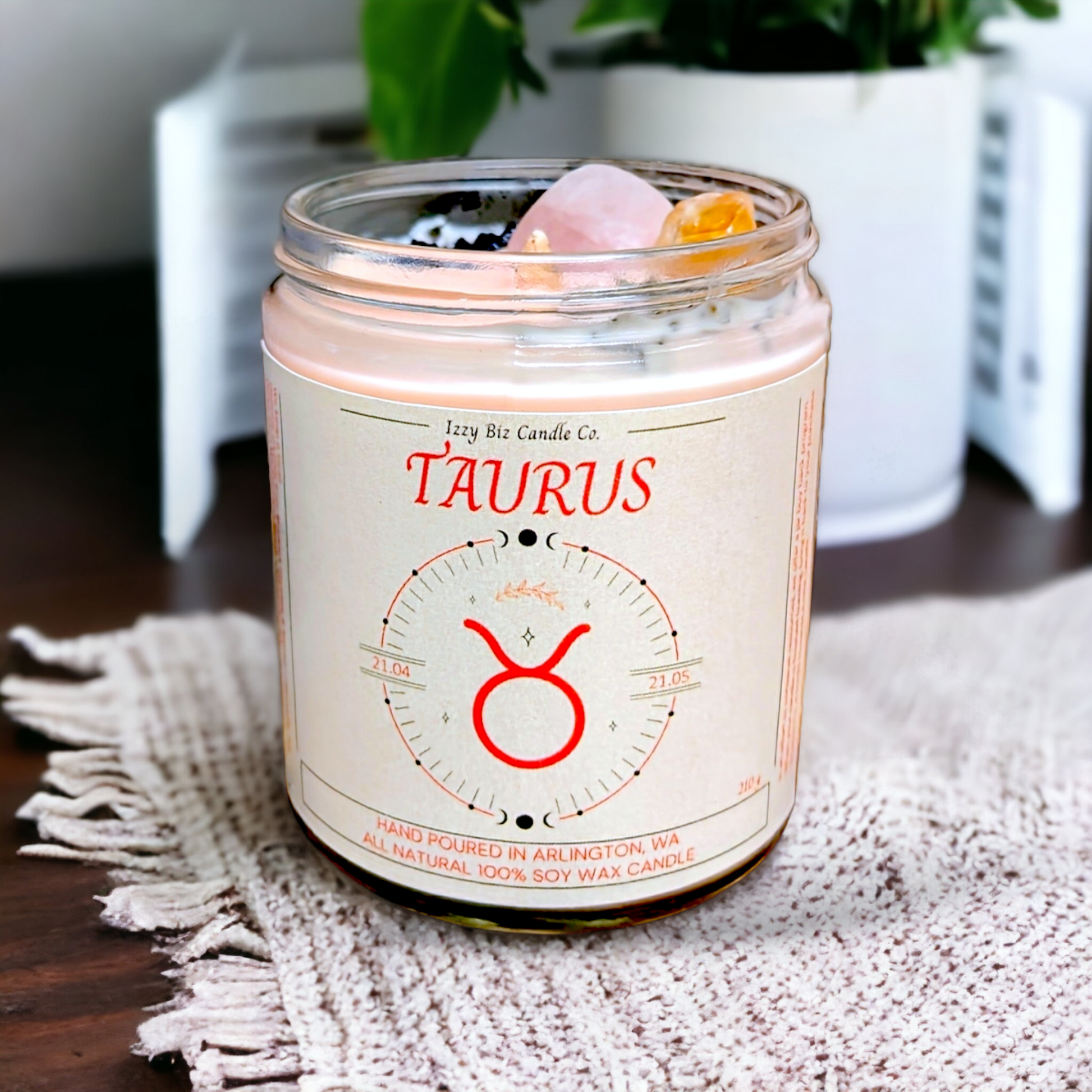 Taurus Candle - Premium Artisan Candle from IzzyBizCandleCo - Just $14.99! Shop now at IzzyBizCandleCo