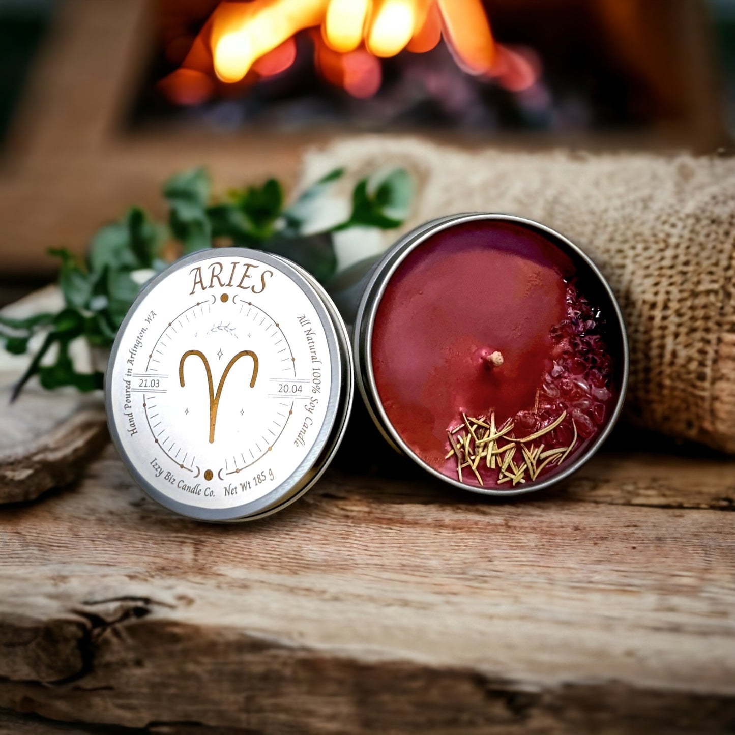 Aries Candle - Premium Artisan Candle from IzzyBizCandleCo - Just $14.99! Shop now at IzzyBizCandleCo